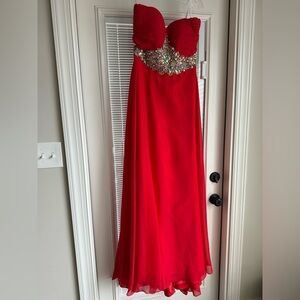 Night Moves Elegant Red formal Dress